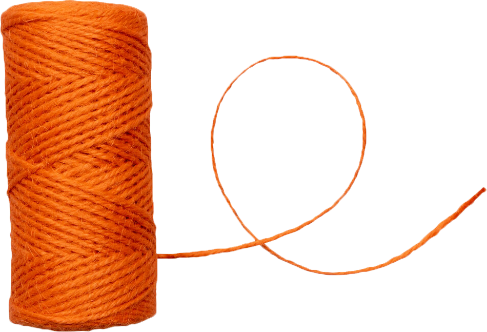 Orange 75 Yards Twine Ribbon