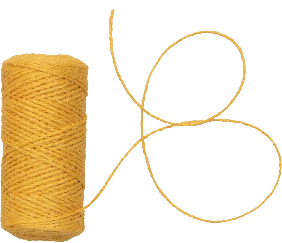 Yellow 75 Yards Twine Ribbon