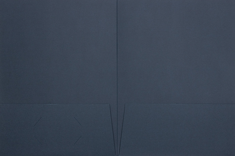 Nautical Navy Blue Linen 9 x 12 Folders
