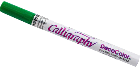 Green Calligraphy Opaque Paint Marker