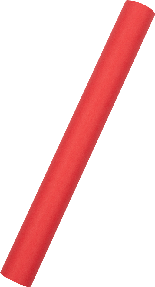 Red Matte Wrapping Paper - Short Mini Roll (26.3 Sq Ft)