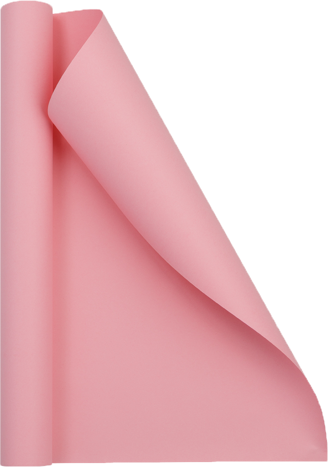 Baby Pink Matte Wrapping Paper - Short Mini Roll (26.3 Sq Ft)