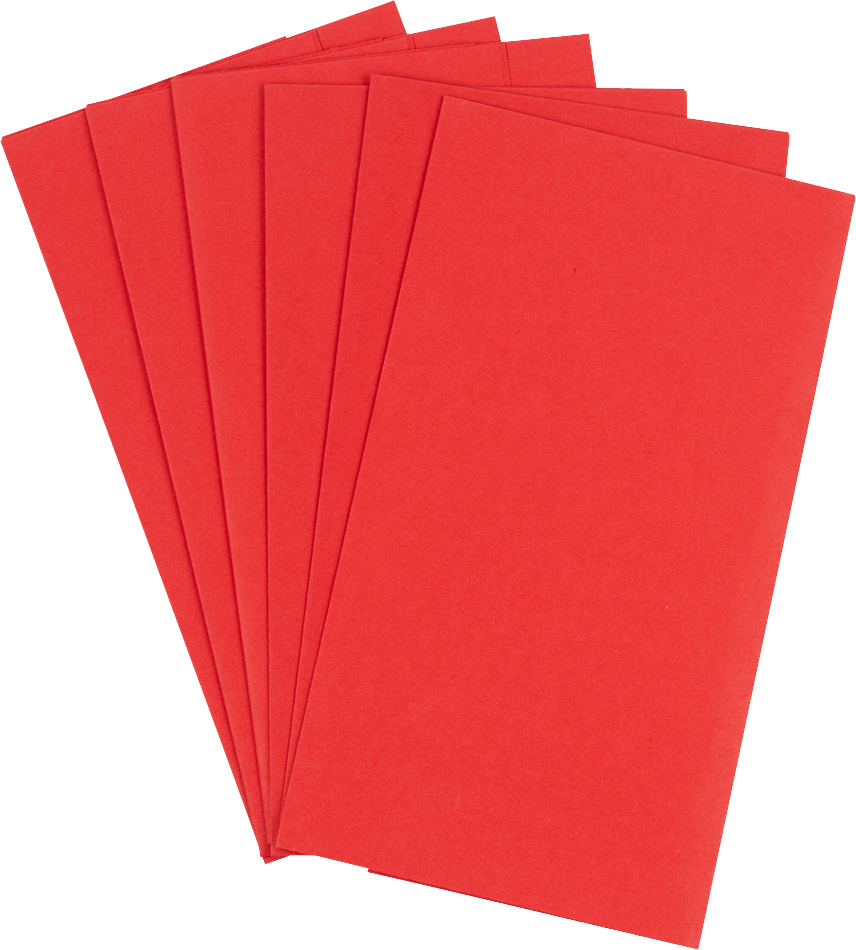 Red Matte 30" x 20" Wrapping Paper Sheets (25 Sq Ft Total Pack) - 6 Pack