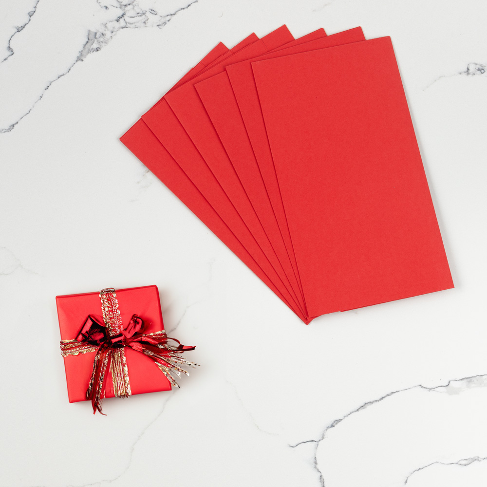 Red Matte 30" x 20" Wrapping Paper Sheets (25 Sq Ft Total Pack) - 6 Pack