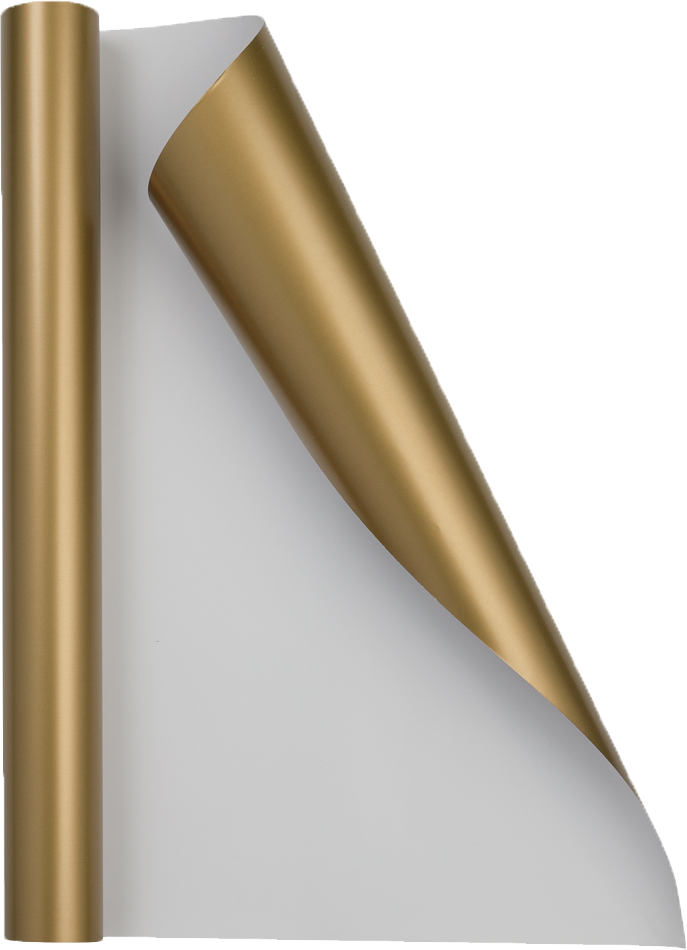 Gold Matte Wrapping Paper - Short Mini Roll (26.3 Sq Ft)