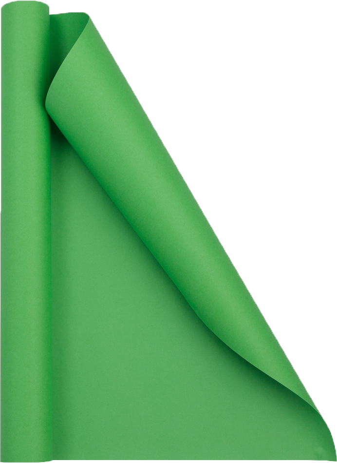 Lime Green Matte Wrapping Paper - Short Mini Roll (26.3 Sq Ft)