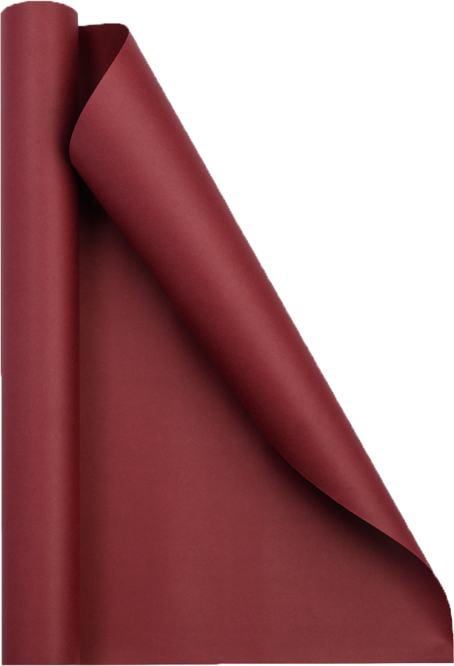 Burgundy Red Matte Wrapping Paper - Short Mini Roll (26.3 Sq Ft)