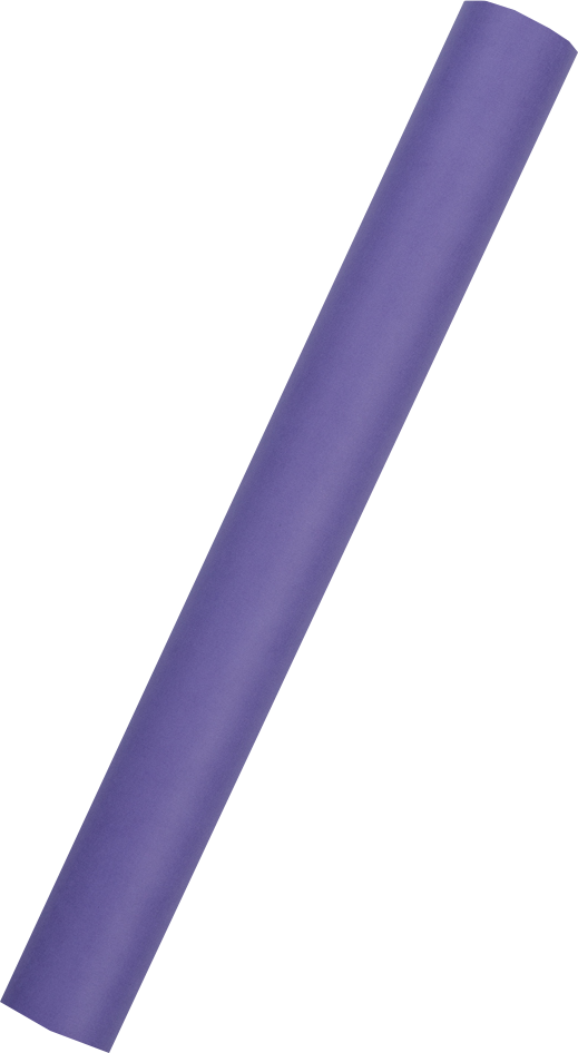 Purple Matte Wrapping Paper - Short Mini Roll (26.3 Sq Ft)