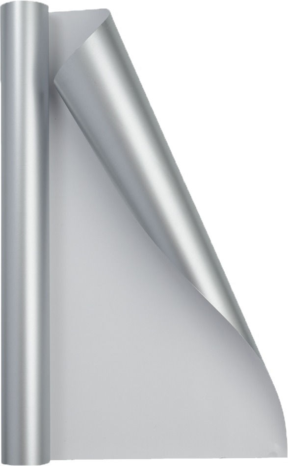 Silver Matte Wrapping Paper - Short Mini Roll (26.3 Sq Ft)