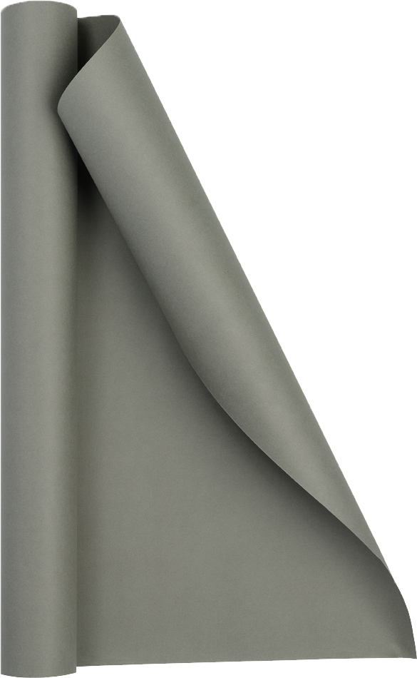 Gray Matte Wrapping Paper - Short Mini Roll (26.3 Sq Ft)
