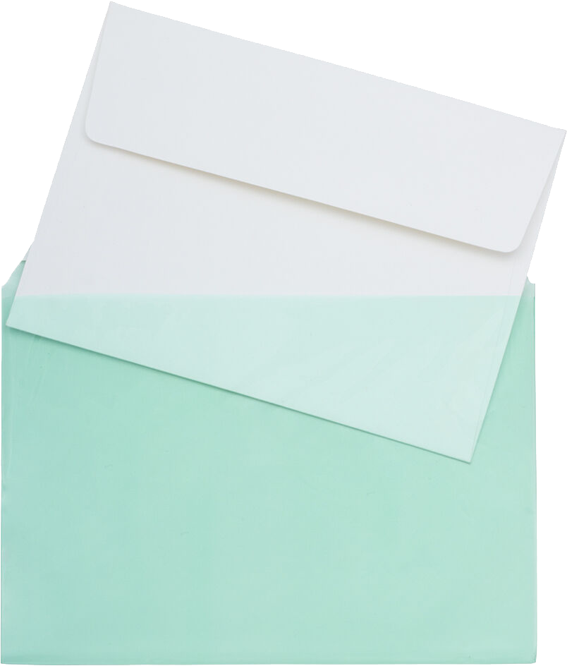 Green 1.6mil 5 1/16 x 7 3/16 Cello Envelopes with Peel & Seal
