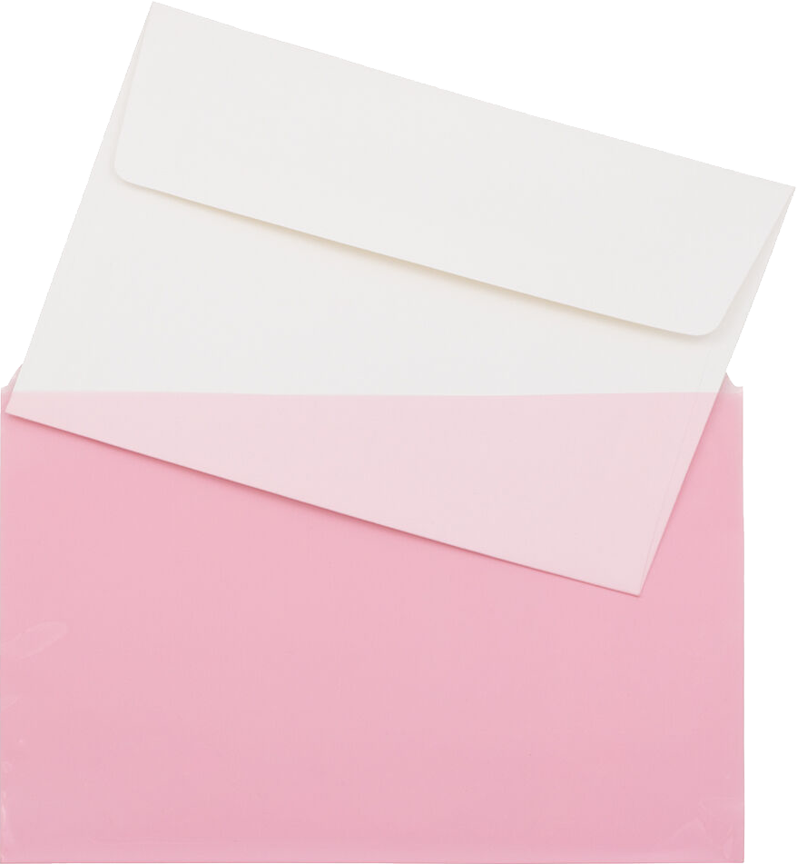 Light Red 1.6mil 5 7/16 x 8 5/8 Cello Envelopes with Peel & Seal