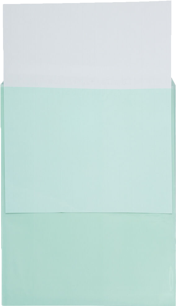 Green 1.6mil 8 15/16 x 11 1/4 Cello Envelopes with Peel & Seal