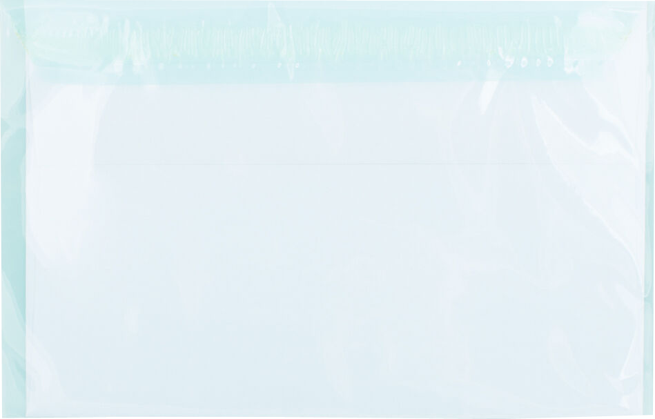 Aqua 1.6mil 5 7/16 x 8 5/8 Cello Envelopes with Peel & Seal