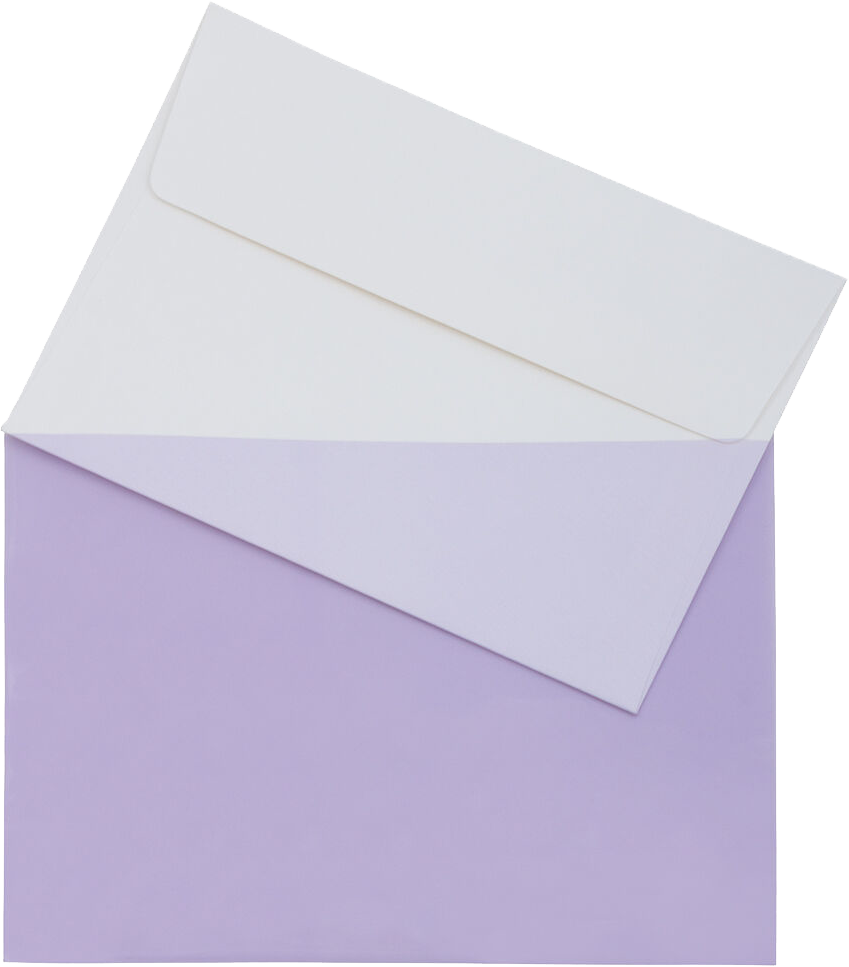 Purple 1.6mil 5 1/16 x 7 3/16 Cello Envelopes with Peel & Seal