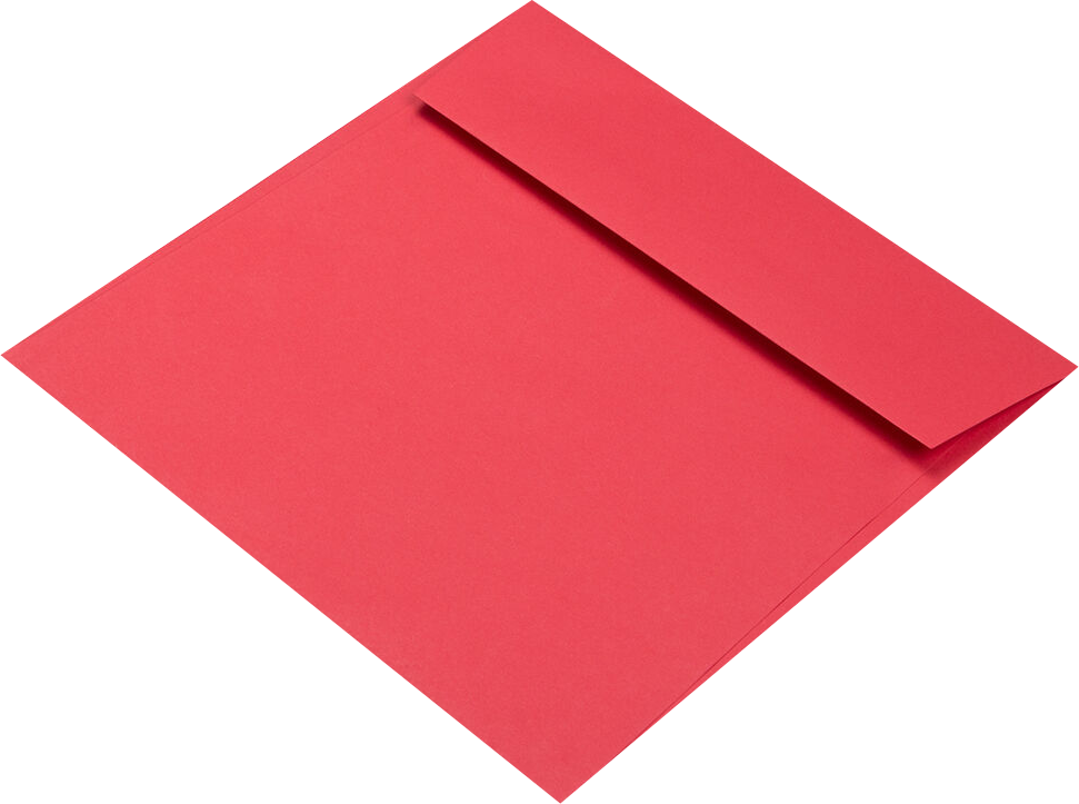 Red 24lb 6 x 6 Square Envelopes