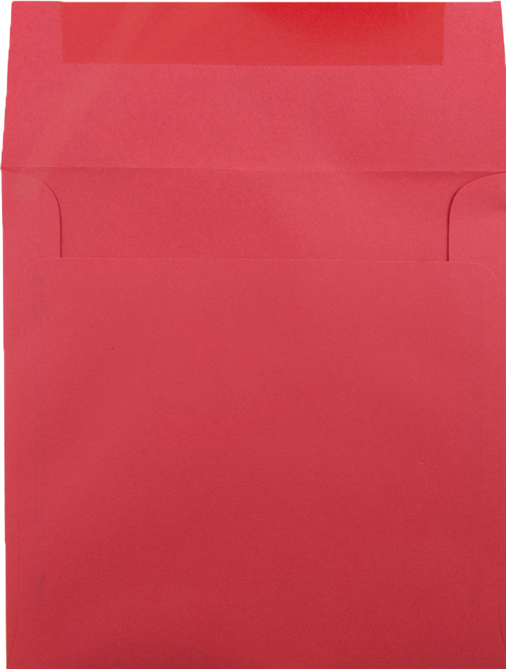 Red 24lb 8 1/2 x 8 1/2 Square Envelopes