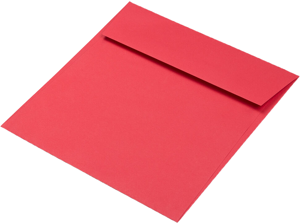 Red 24lb 8 1/2 x 8 1/2 Square Envelopes