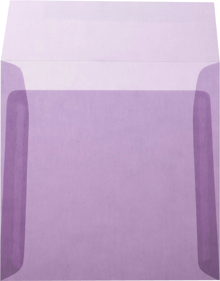 Purple Translucent 30lb 6 1/2 x 6 1/2 Square Envelopes