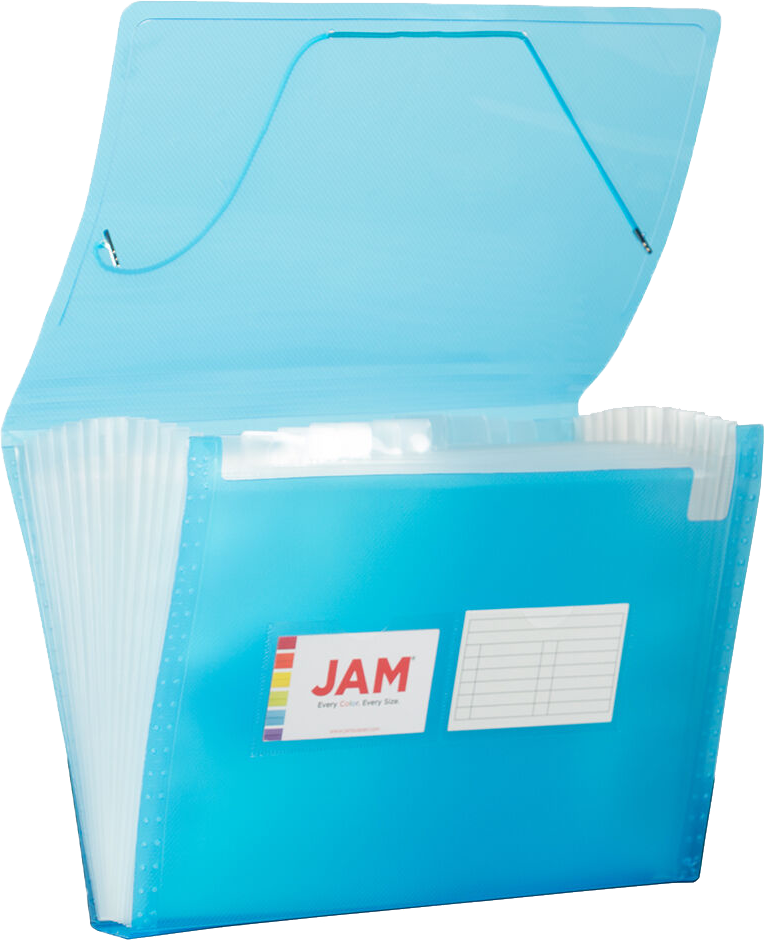 Blue Letter Size 13 Pocket Expanding Files (9 x 13)