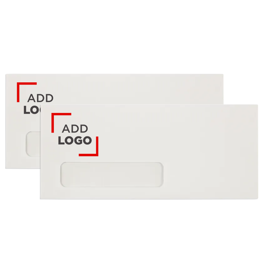 White Machine Insertable 24lb #10 Window Envelopes (4 1/8 x 9 1/2)