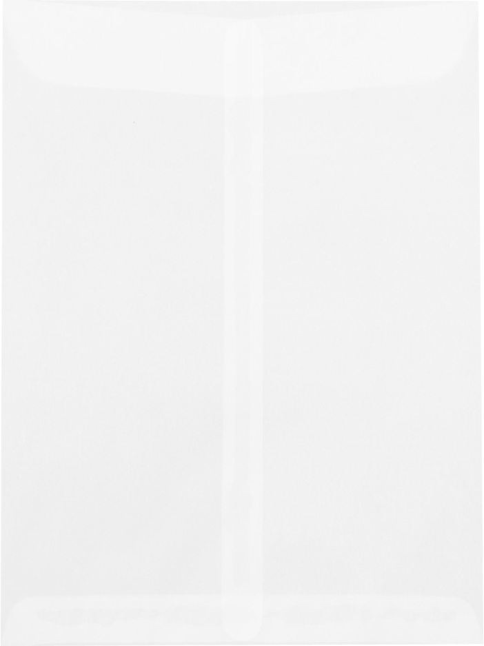 Clear Translucent 30lb 9 x 12 Open End Envelopes