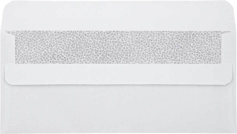 White with Security Tint 24lb #10 Window Envelopes (4 1/8 x 9 1/2) with Simple Seal