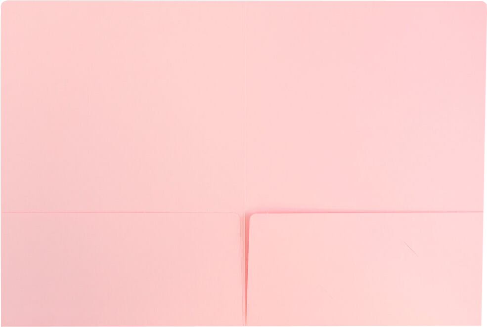 Baby Candy Pink 9 x 12 Matte Folders