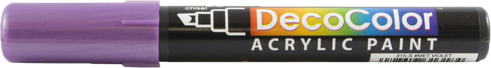 Metallic Violet Chisel Tip Acrylic Paint Marker
