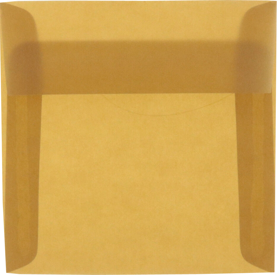 Earth Brown Translucent 30lb 6 x 6 Square Envelopes
