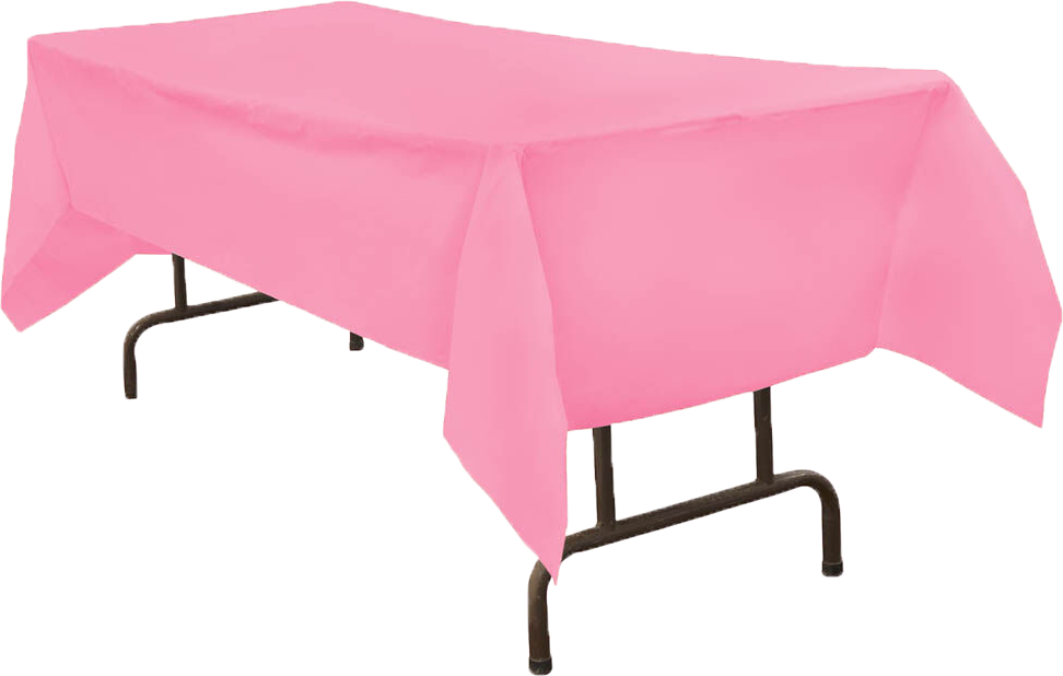 Baby Pink 54 x 108 Plastic Tablecover