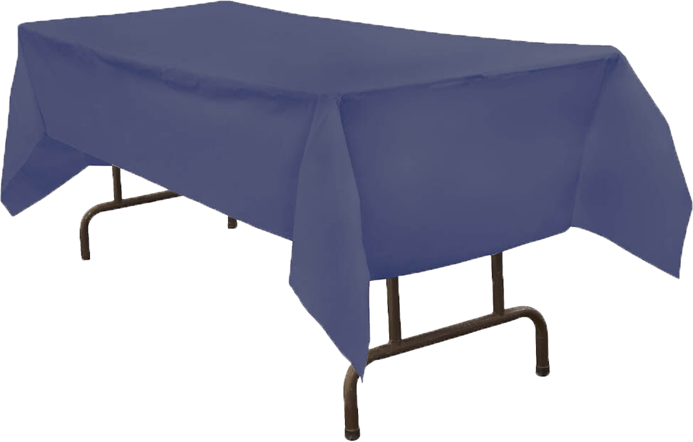 Blue 54 x 108 Plastic Tablecover