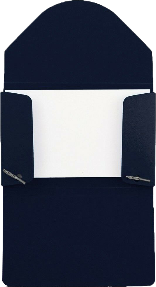 Navy Blue Solid Plastic Business Card Case - 20 Card Capacity