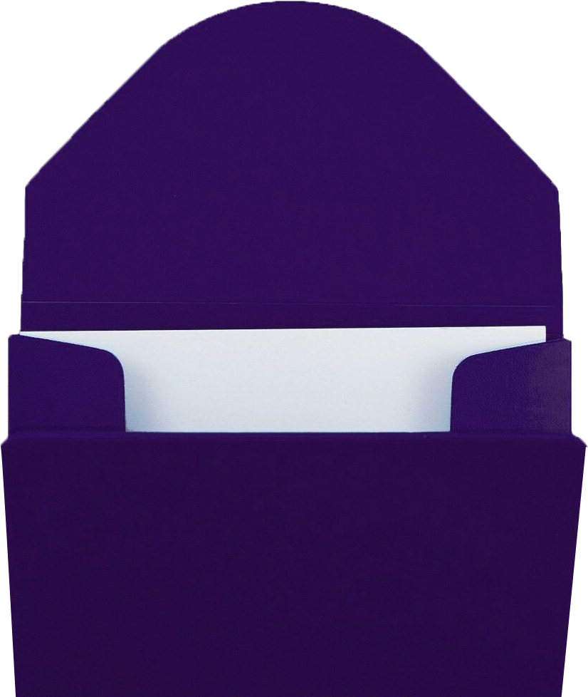 Purple Solid Plastic Business Card Case - 20 Card Capacity