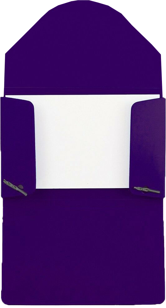 Purple Solid Plastic Business Card Case - 20 Card Capacity