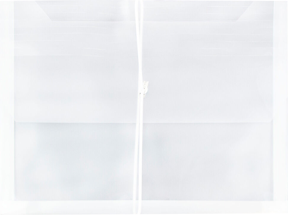 Clear Letter (9 3/4 x 13) Booklet with 2 5/8" Expansion Plastic Envelopes with Elastic Plastic