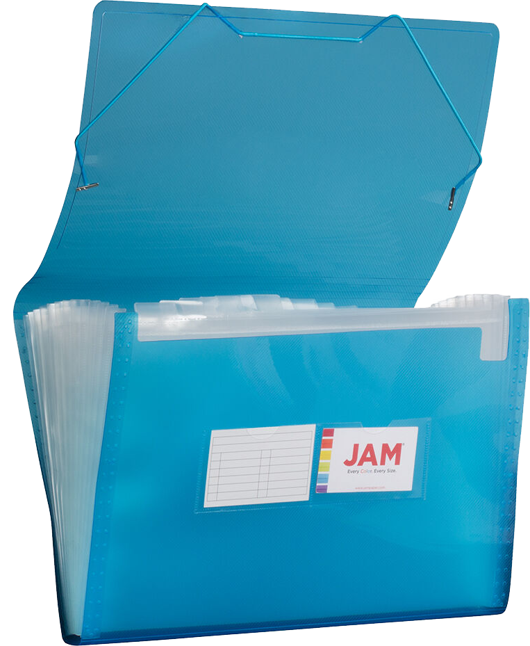 Blue Legal Size 13 Pocket Expanding Files (10 x 15)