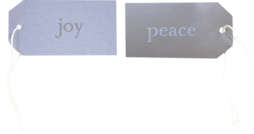 Christmas Expressions Double Sided Small Gift Tag 6 Pack 3 1/16 x 1 5/8