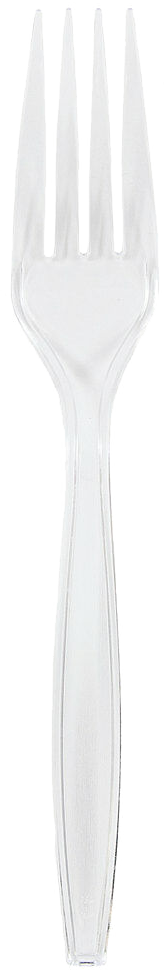 Clear Plastic Forks - 100 Pack