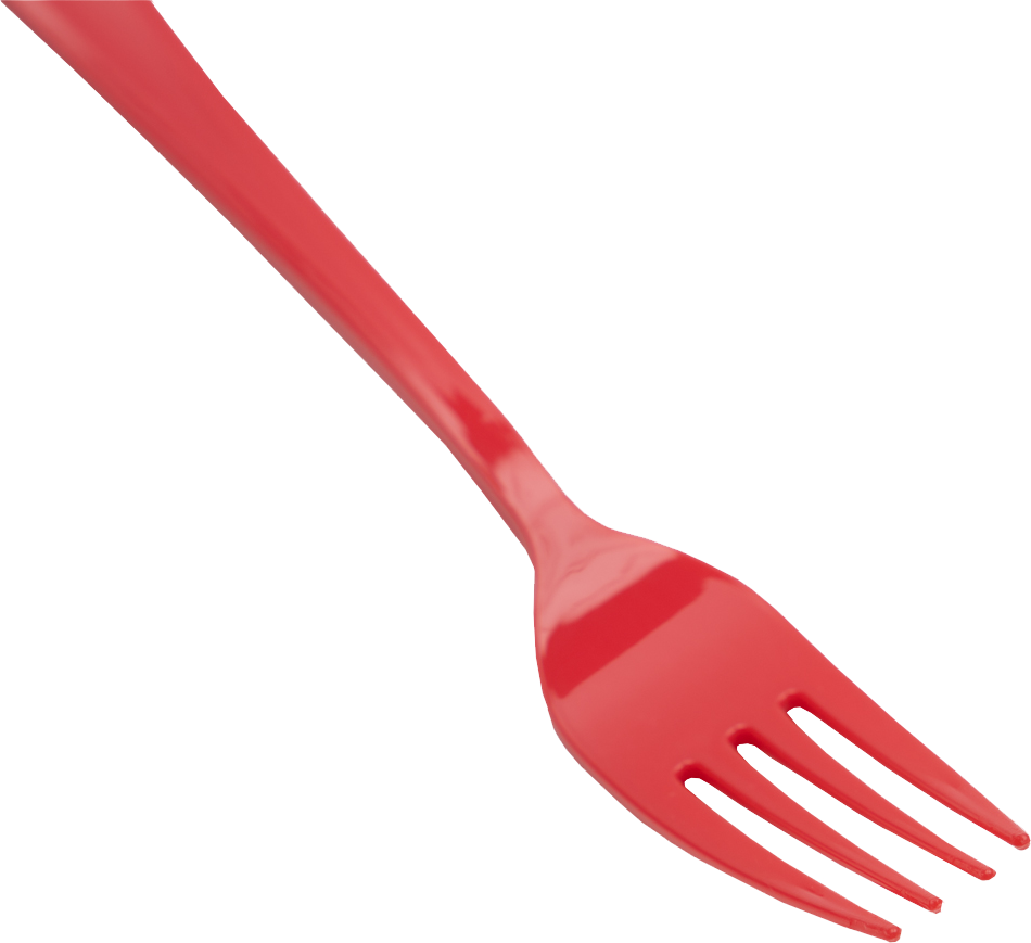 Red Plastic Forks - 50 Pack