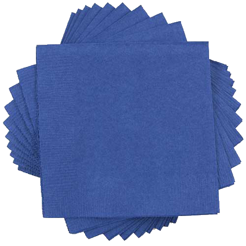Blue 6 1/2 x 6 1/2 3-Ply Lunch Napkins