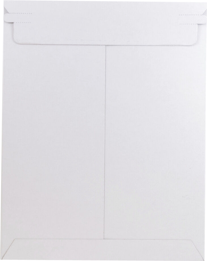 White 130lb 9 x 11 1/2 Photo Mailer Envelopes with Peel & Seal