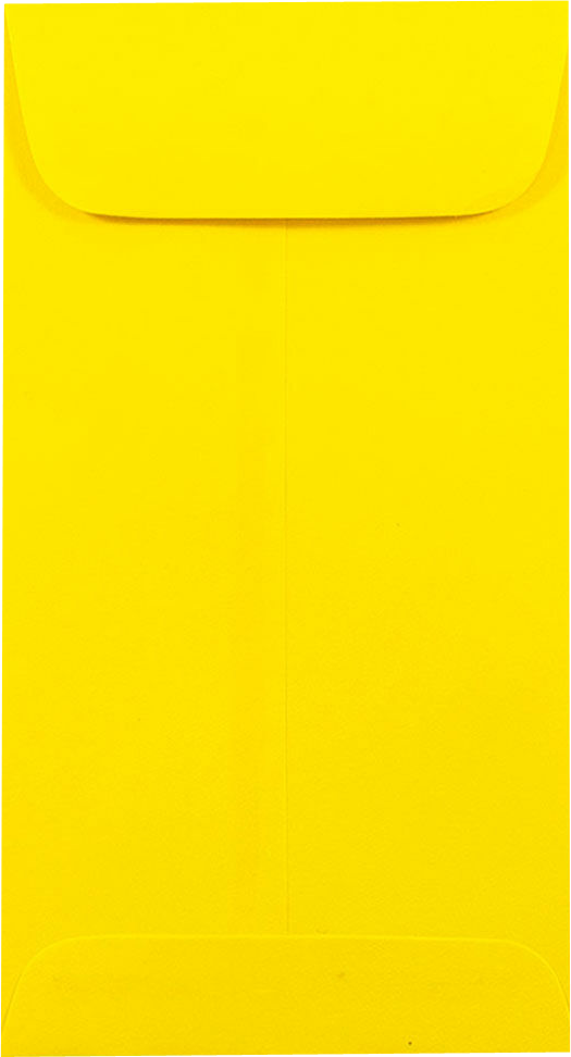 Yellow 24lb #7 Coin Envelopes (3 1/2 x 6 1/2)