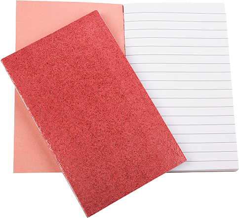 Red 3 1/2 x 5 1/2 Glitter Pocket Journals - 2 Pack