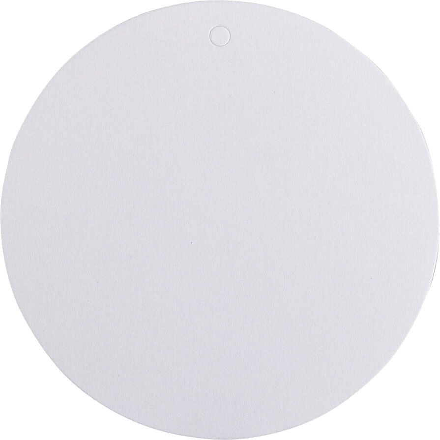 White Large Circle Gift Tags (3 x 3) - 10 Pack