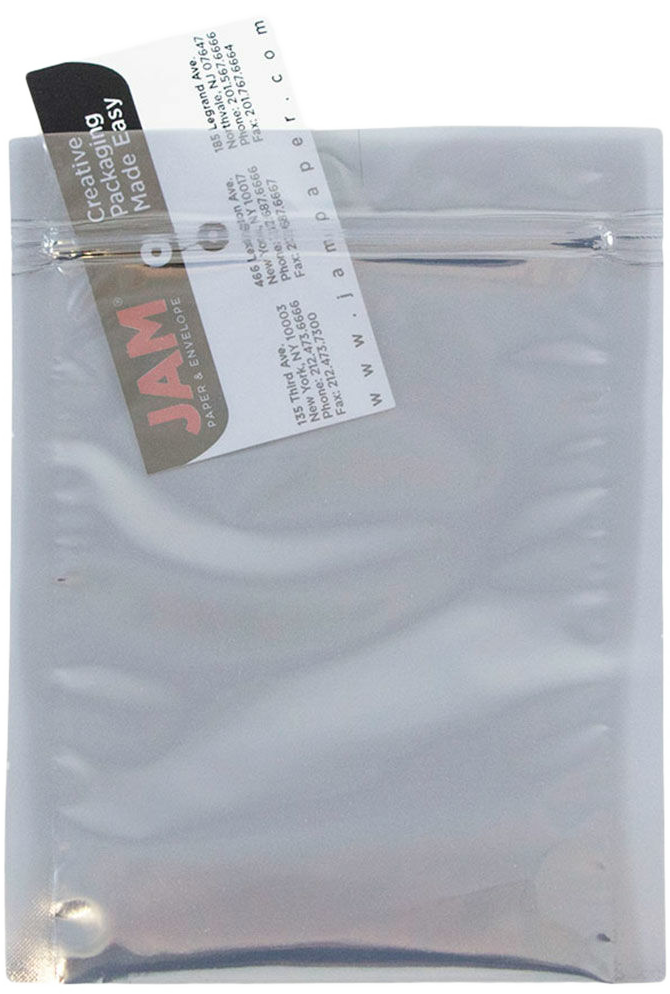 Clear Foil 32lb 6 x 8 Open End Envelopes with Zip Lock