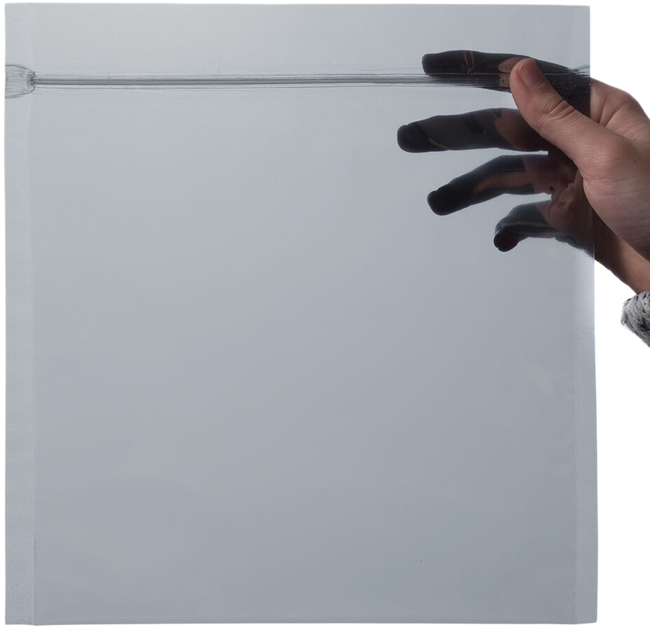 Clear Foil 32lb 8 1/2 x 8 1/2 Square Envelopes with Zip Lock