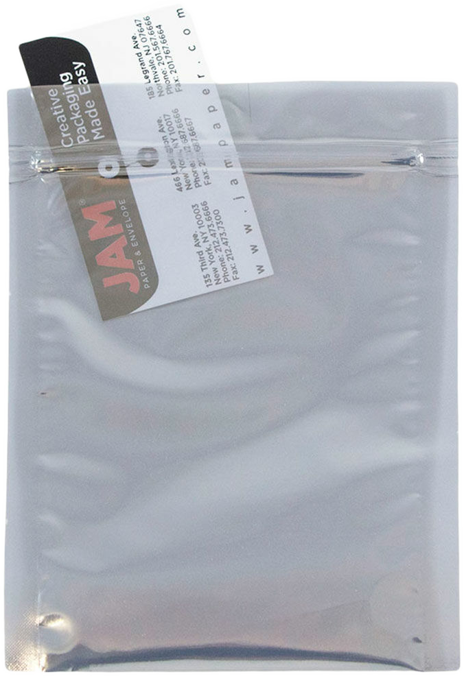 Clear Foil 32lb 9 x 12 Open End Envelopes with Zip Lock