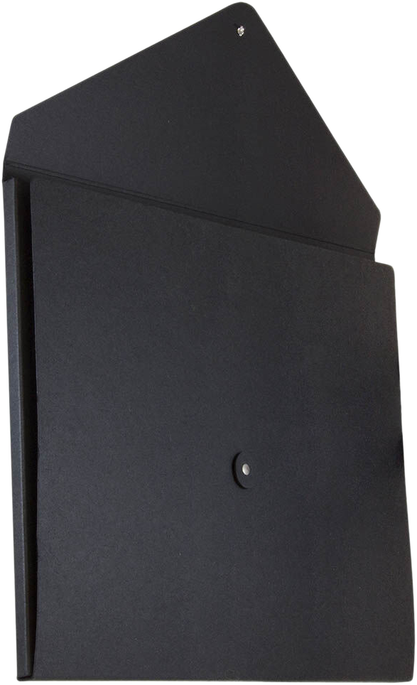 Black Kraft Jumbo 12 1/2 x 16 1/2 x 1/2 Button and String Portfolios