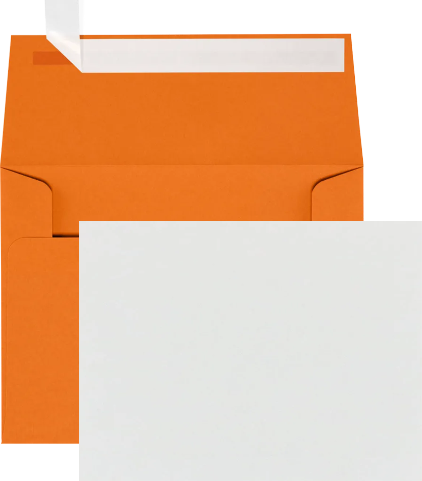Bright Orange A2 Stationery Set - 25 Pack